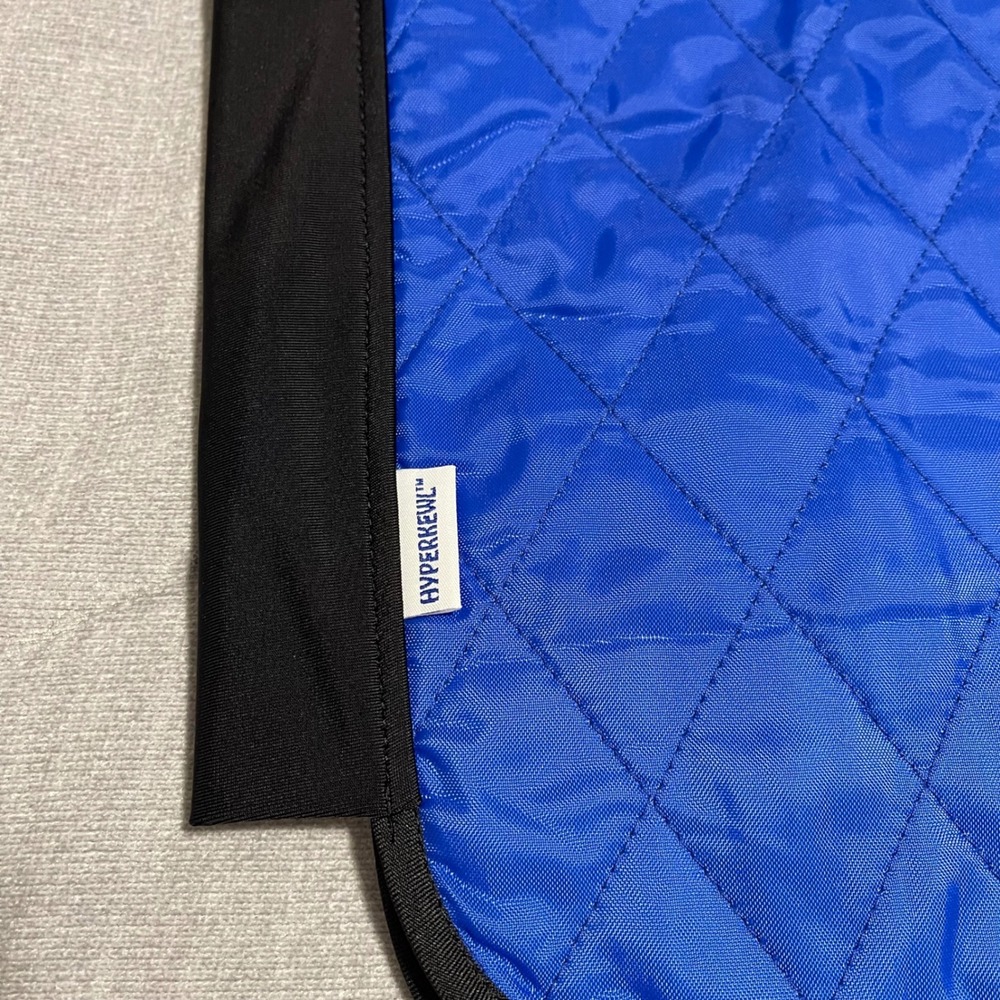 Hyperkewl Evaporative Cooling Sport Vest Blue Black NEW Large TechNiche Zip Up - Picture 5 of 5